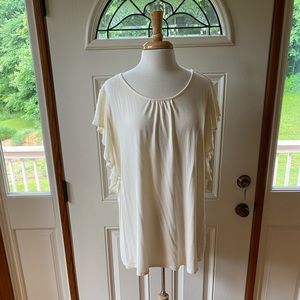 Matilda Jane white lace top size XL